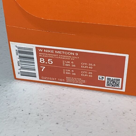 Nike Metcon 9 Women's Size 8.5 White Green CrossFit Training Shoes DZ2537-101 - Picture 8 of 8